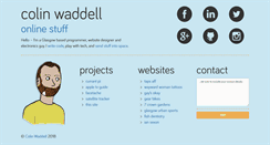 Desktop Screenshot of colinwaddell.com