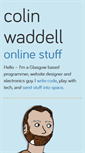 Mobile Screenshot of colinwaddell.com