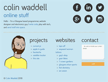 Tablet Screenshot of colinwaddell.com